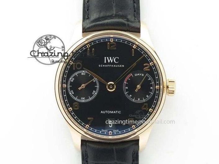 MIROTIME 0426 Upgraded Portuguese Flying Tourbillon SS White Dial 2 Sub Dials on Black Leather Strap 7161